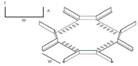 Standard Cable Tray Horizontal X Connection - Image 2