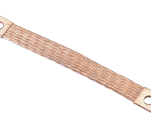 Flexible flat copper braid bond