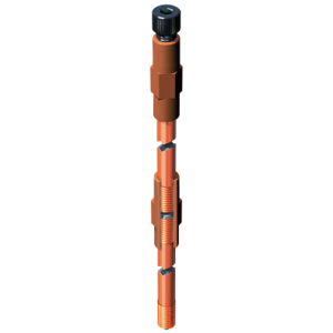 '-Threaded copperbond earth rod