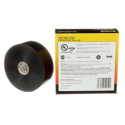 Scotch® Vinyl Electrical Tape 22, Black, 38 mm x 33 m - Image 2